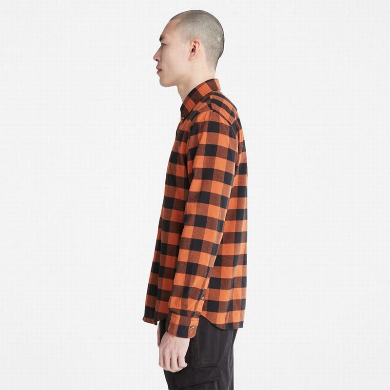 Timberland Mascoma River Slim-Fit Check Košulje Narančaste | 88666646