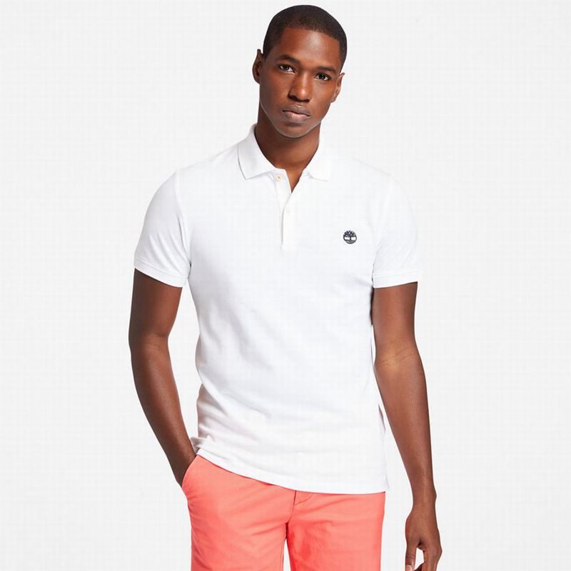 Timberland Merrymeeting River Polo Majice Bijele | 18843265