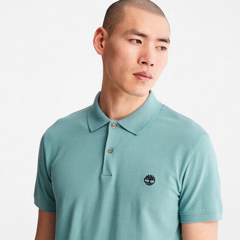 Timberland Merrymeeting River Polo Majice Tirkizne | 57246298