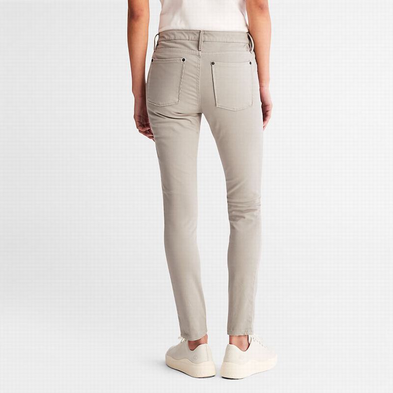 Timberland Mid-rise Super-skinny Hlače Sive | 95135256