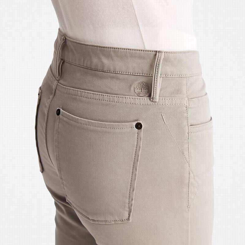 Timberland Mid-rise Super-skinny Hlače Sive | 95135256