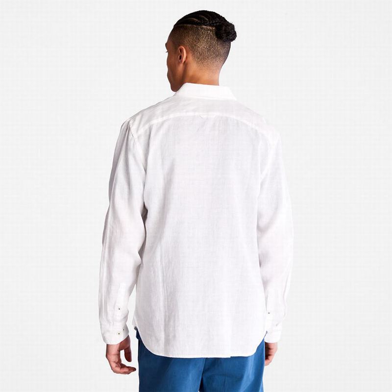 Timberland Mill River LS Linen Košulje Bijele | 99346641