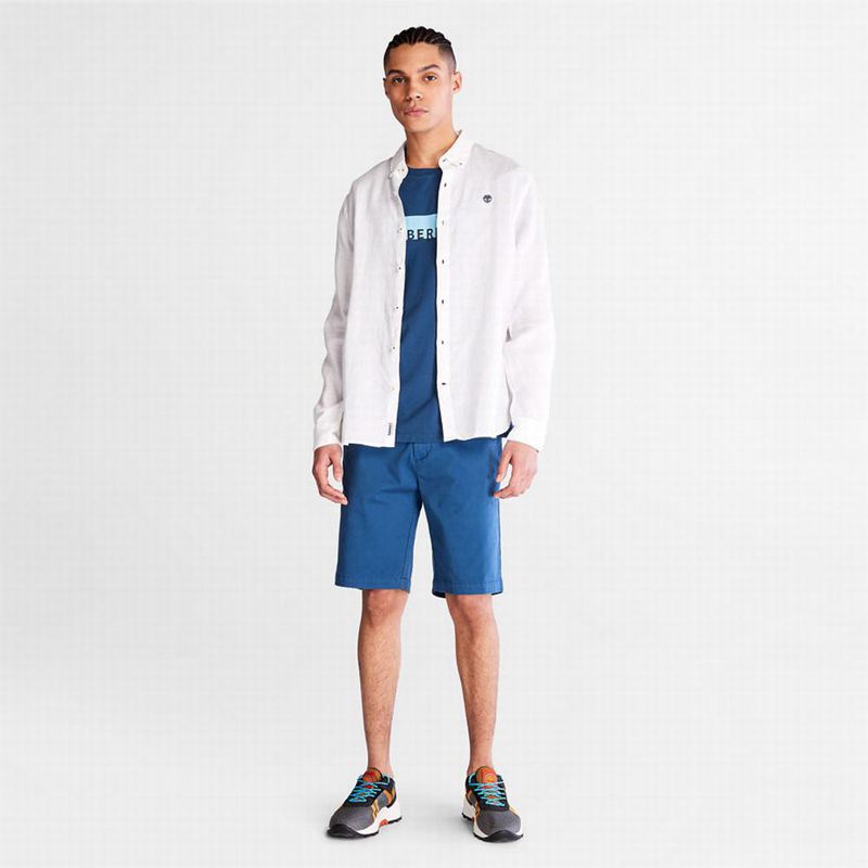Timberland Mill River LS Linen Košulje Bijele | 99346641
