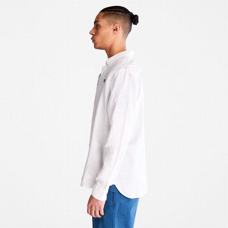 Timberland Mill River LS Linen Košulje Bijele | 99346641