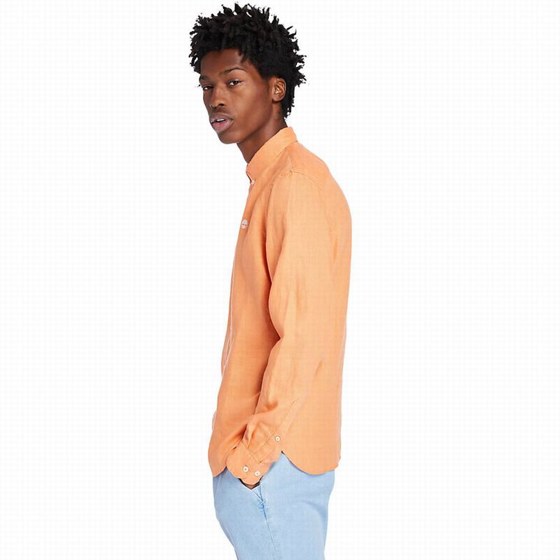 Timberland Mill River LS Linen Košulje Narančaste | 79977135