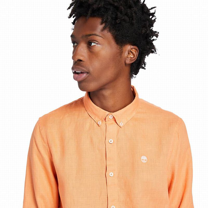 Timberland Mill River LS Linen Košulje Narančaste | 79977135