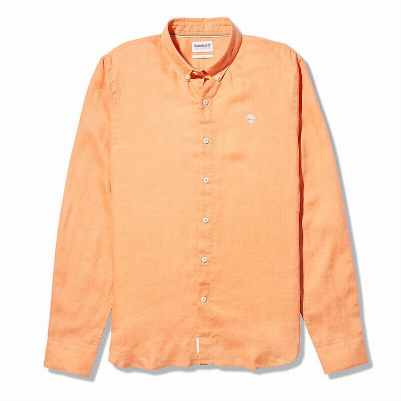 Timberland Mill River LS Linen Košulje Narančaste | 79977135
