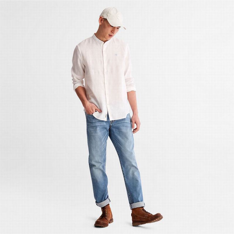 Timberland Mill River Linen Košulje Bijele | 69635838
