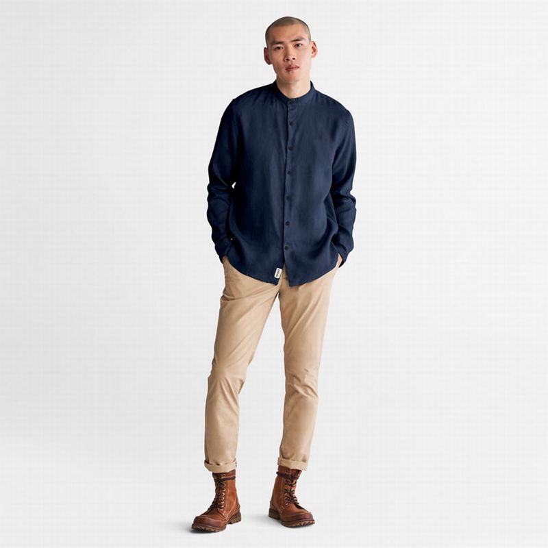 Timberland Mill River Linen Košulje Tamnoplave | 2652885