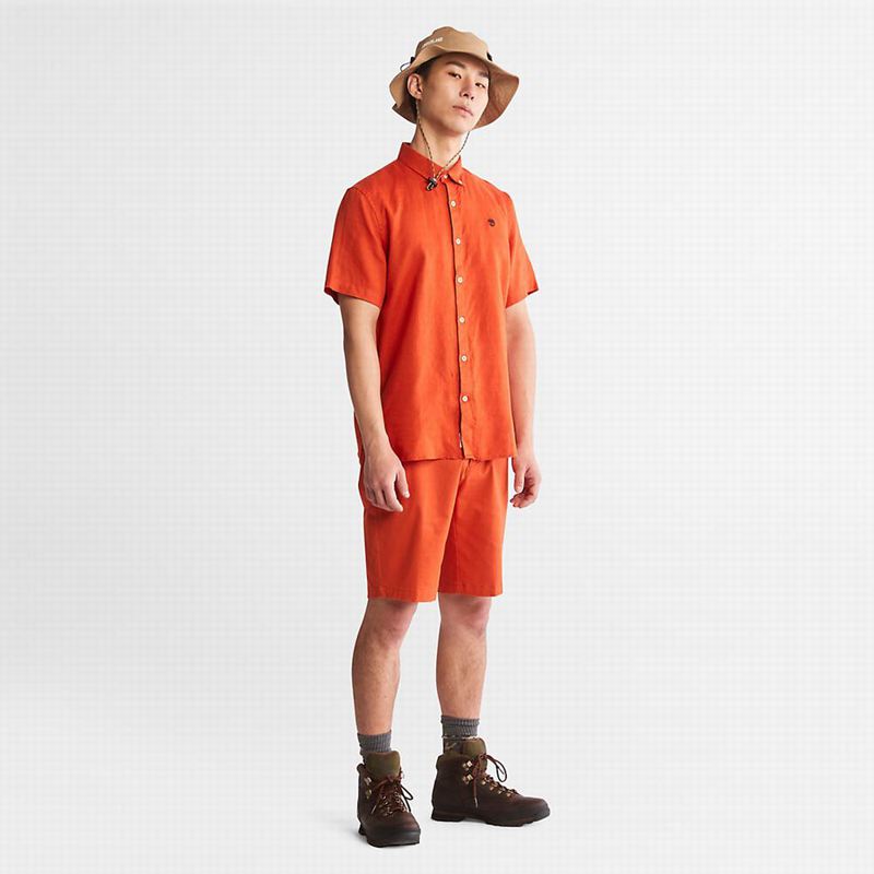 Timberland Mill River Short-Sleeve Košulje Narančaste | 28140494
