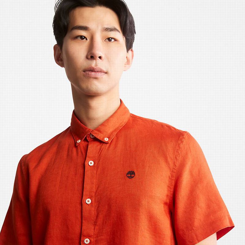 Timberland Mill River Short-Sleeve Košulje Narančaste | 28140494