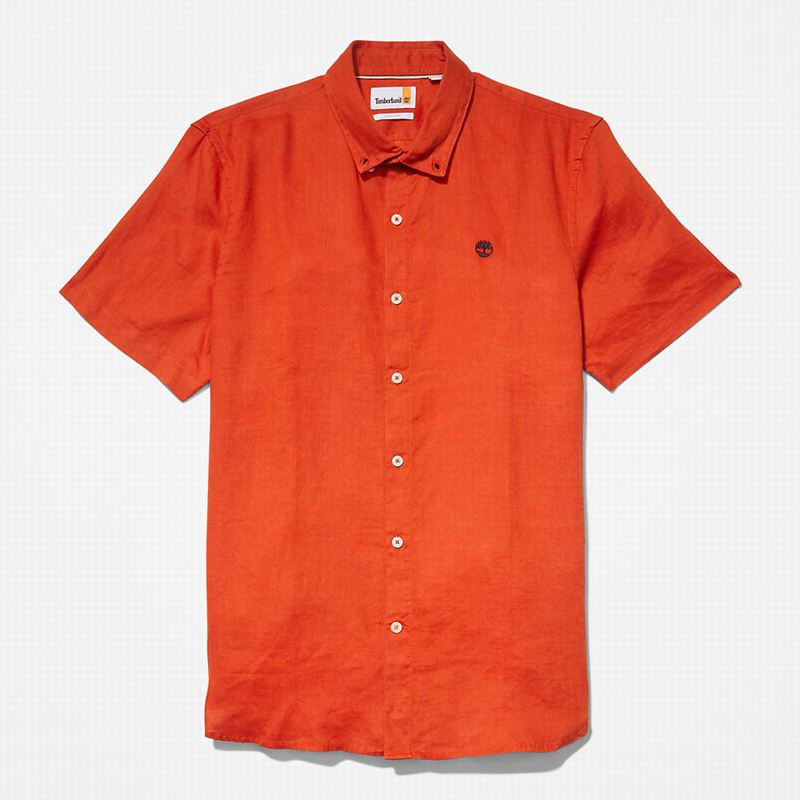 Timberland Mill River Short-Sleeve Košulje Narančaste | 28140494
