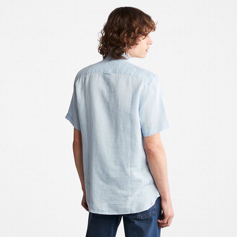 Timberland Mill River Short-Sleeve Košulje Plave | 91821013