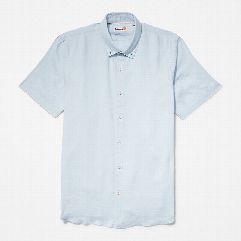 Timberland Mill River Short-Sleeve Košulje Plave | 91821013