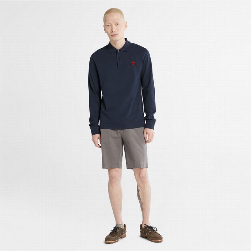 Timberland Millers River LS Polo Majice Tamnoplave | 3721212