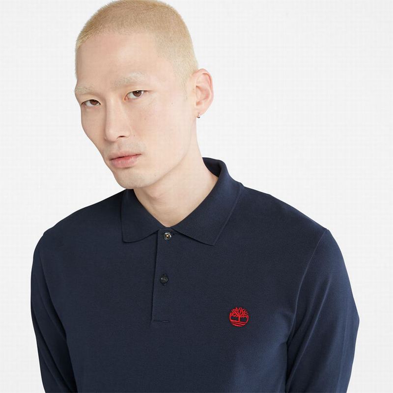 Timberland Millers River LS Polo Majice Tamnoplave | 3721212