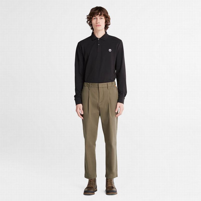 Timberland Millers River LS Polo Majice Crne | 80576511