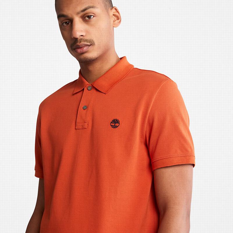 Timberland Millers River Pique Polo Majice Narančaste | 21512329