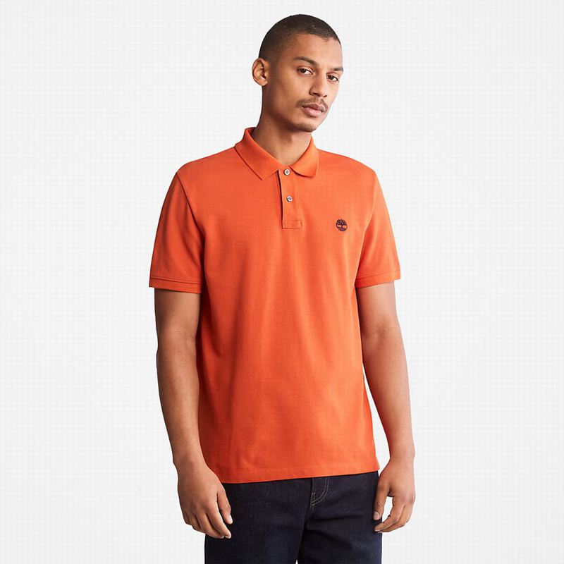Timberland Millers River Pique Polo Majice Narančaste | 21512329