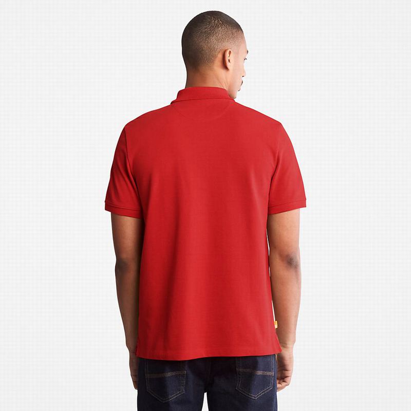 Timberland Millers River Pique Polo Majice Crvene | 25346836