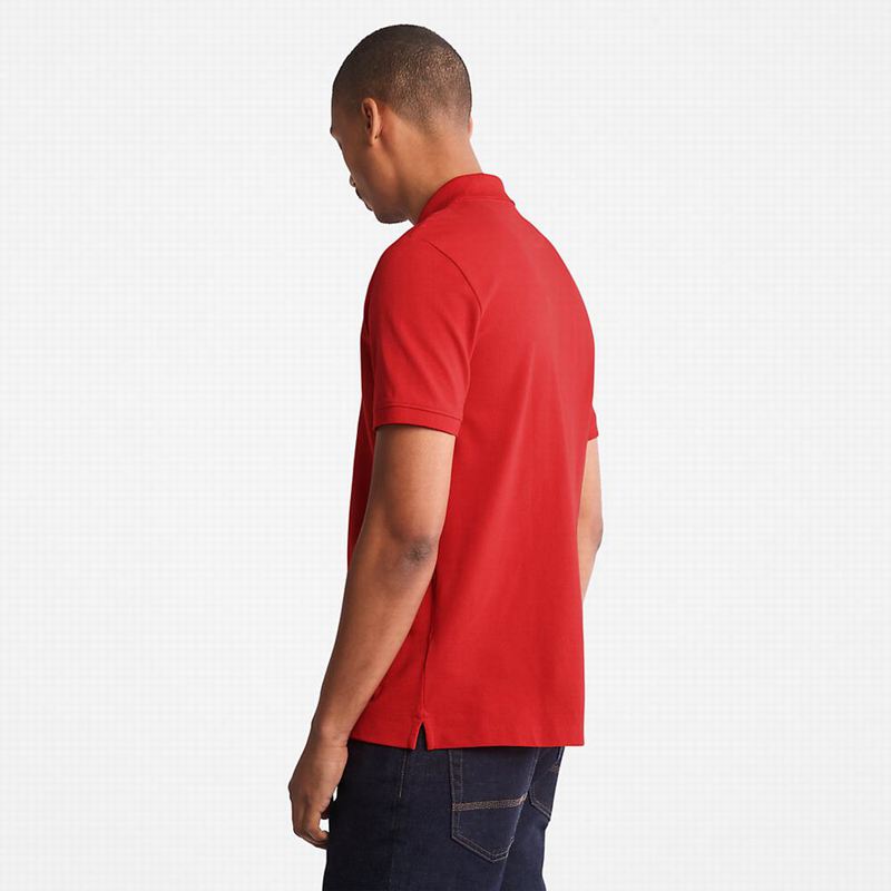 Timberland Millers River Pique Polo Majice Crvene | 25346836