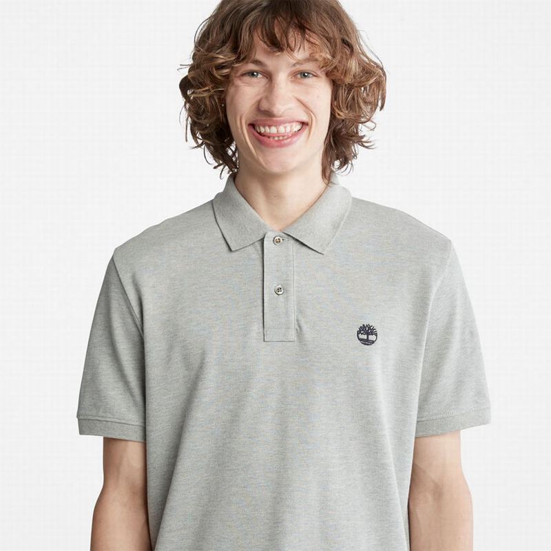 Timberland Millers River Pique Polo Majice Sive | 25371527