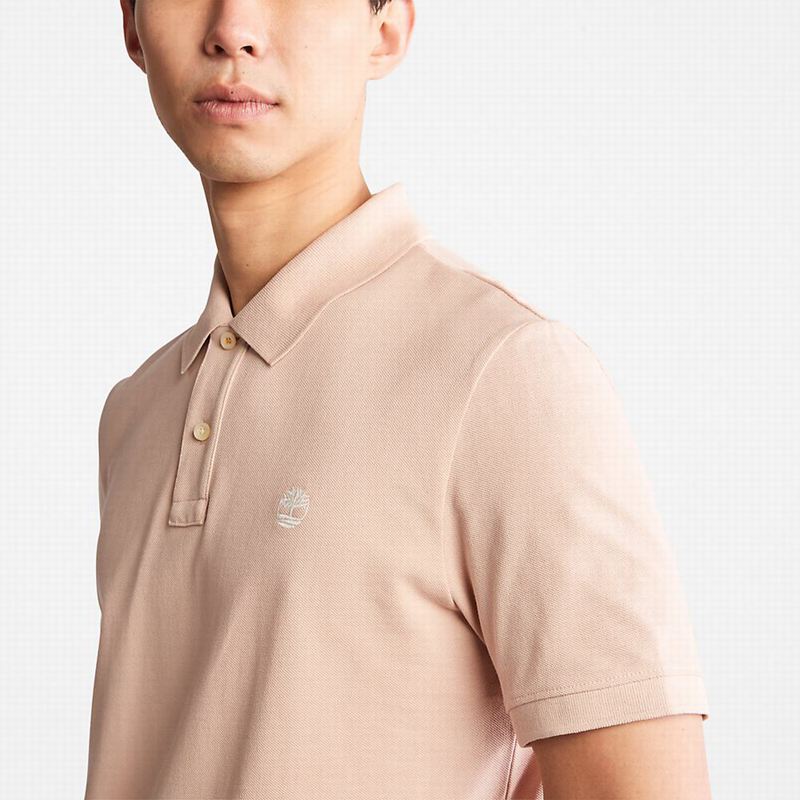Timberland Millers River Pique Polo Majice Roze | 44865531