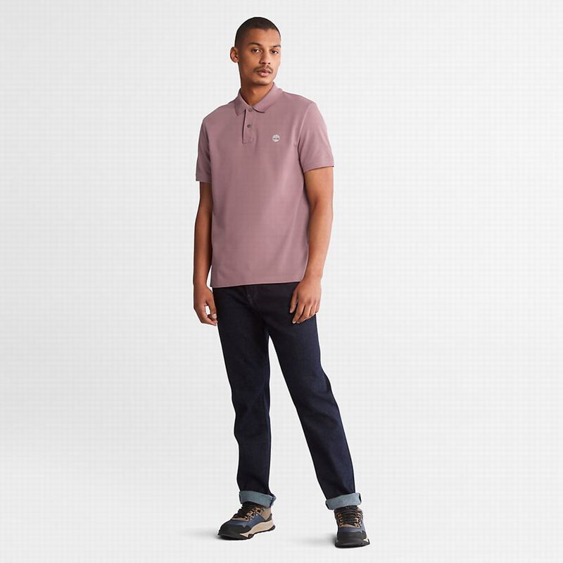 Timberland Millers River Pique Polo Majice Ljubičaste | 54147372
