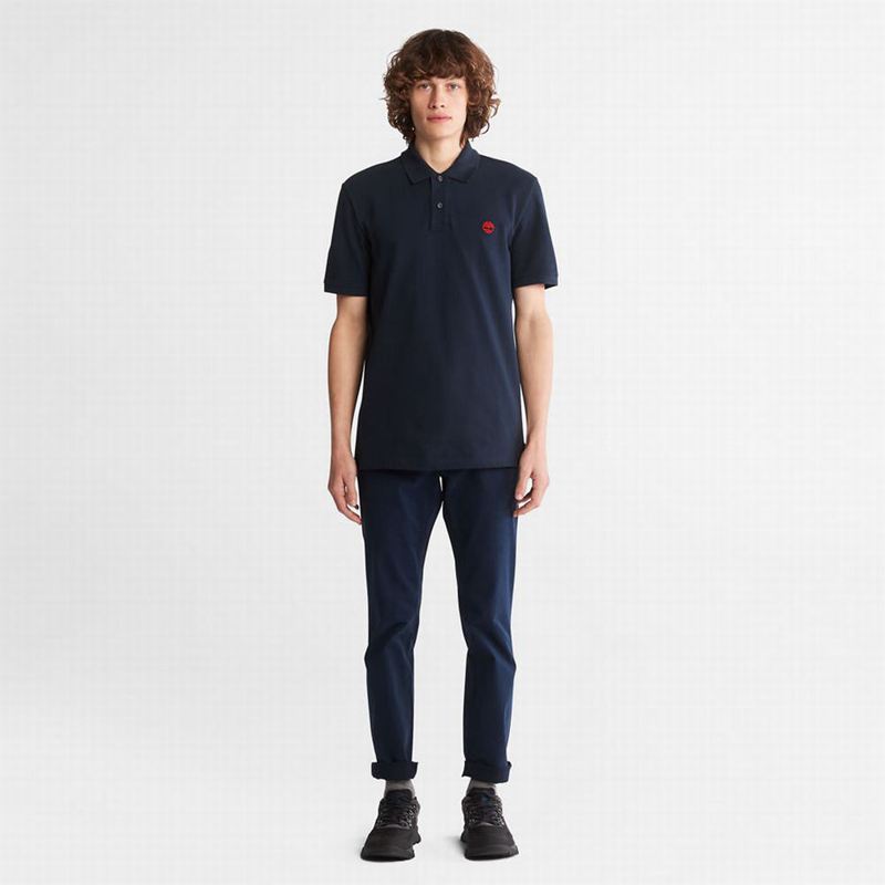 Timberland Millers River Pique Polo Majice Tamnoplave | 58049584