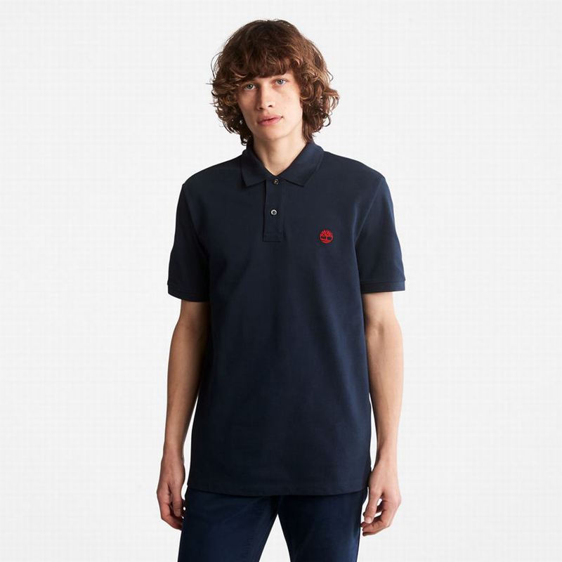 Timberland Millers River Pique Polo Majice Tamnoplave | 58049584