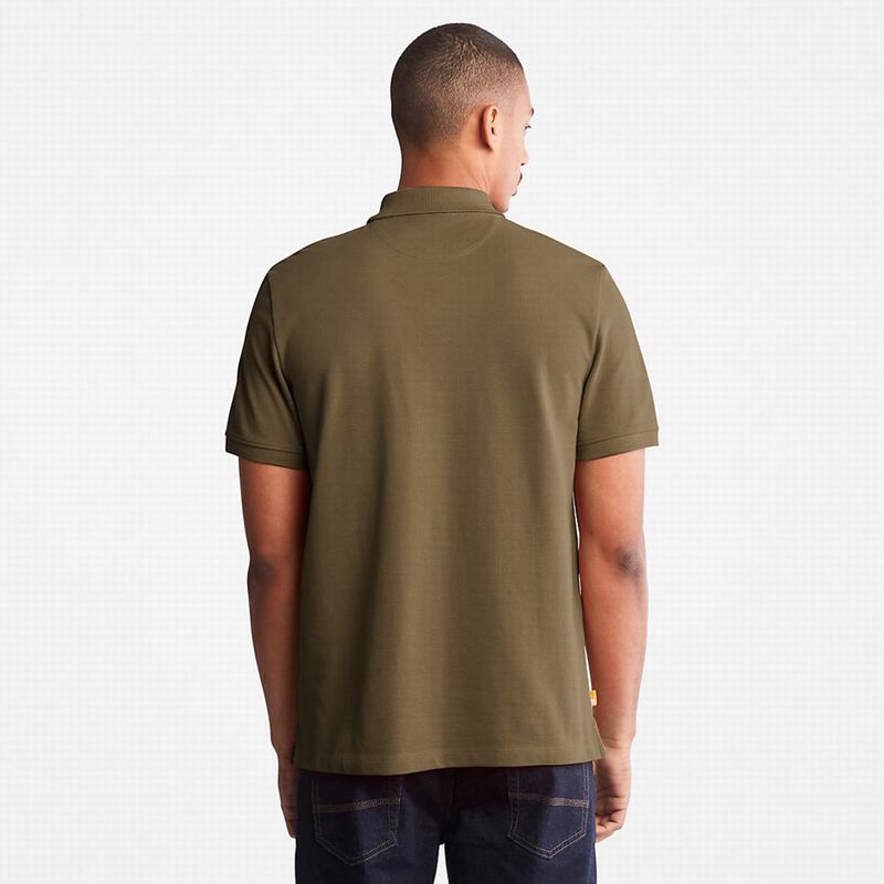 Timberland Millers River Pique Polo Majice Maslinasto Zelene | 62508303