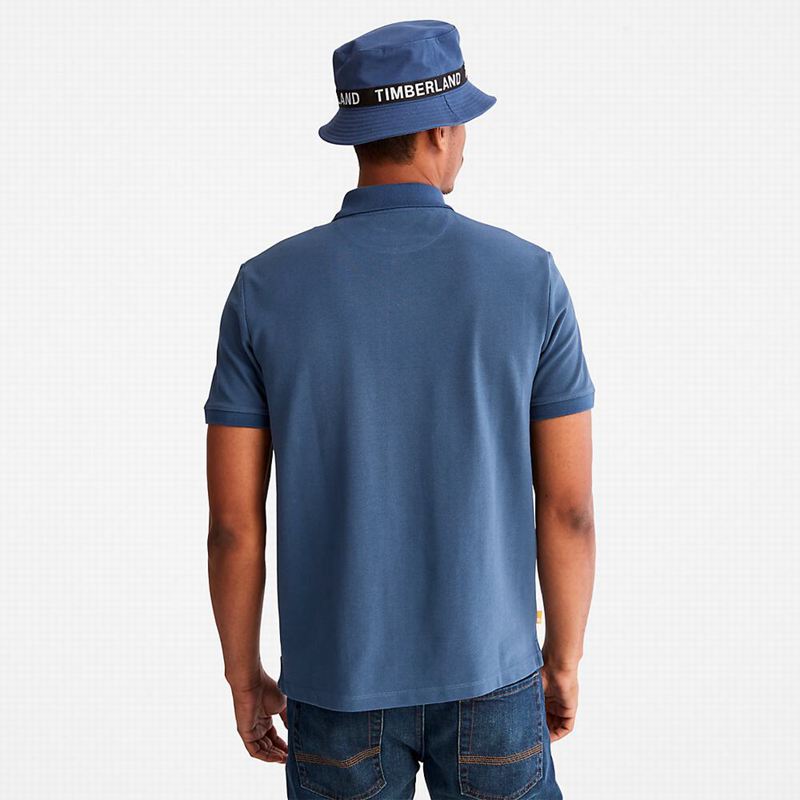 Timberland Millers River Pique Polo Majice Plave | 66337199