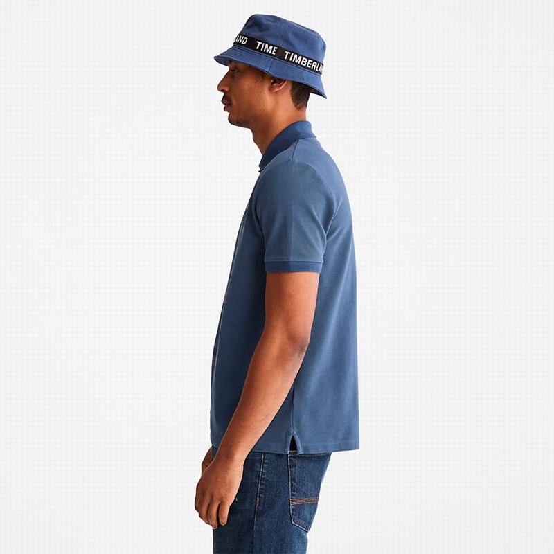 Timberland Millers River Pique Polo Majice Plave | 66337199