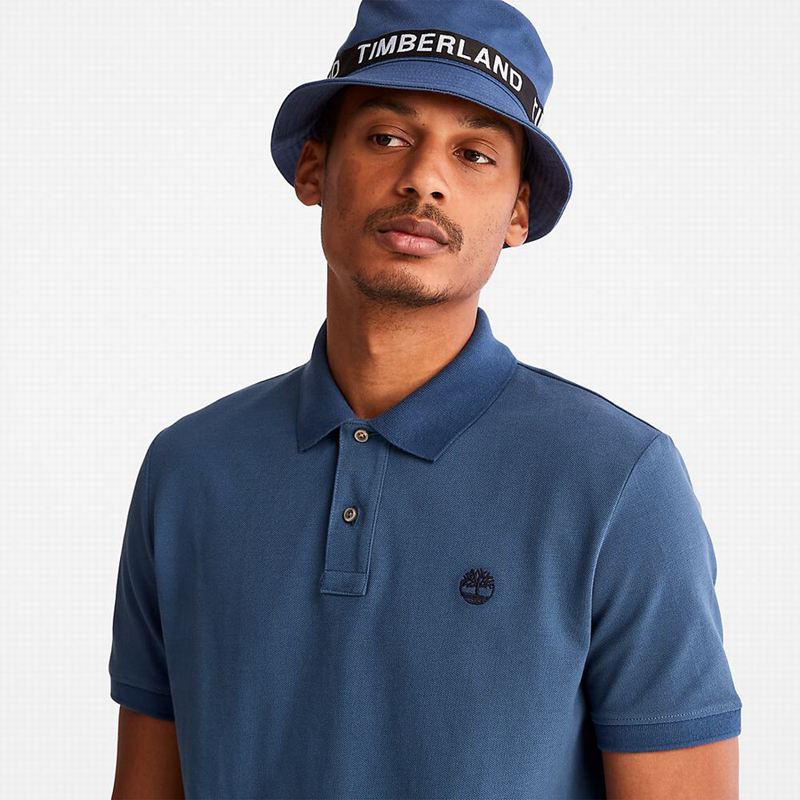 Timberland Millers River Pique Polo Majice Plave | 66337199