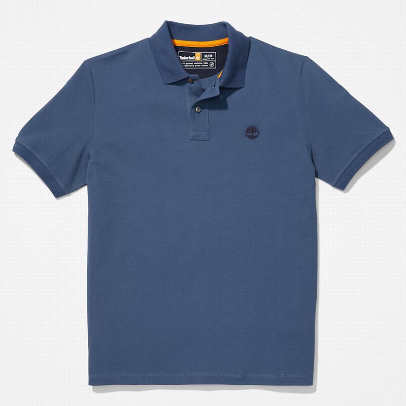 Timberland Millers River Pique Polo Majice Plave | 66337199