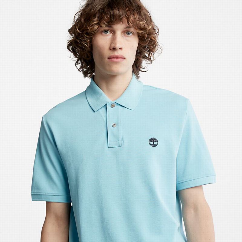 Timberland Millers River Pique Polo Majice Plave | 92901852