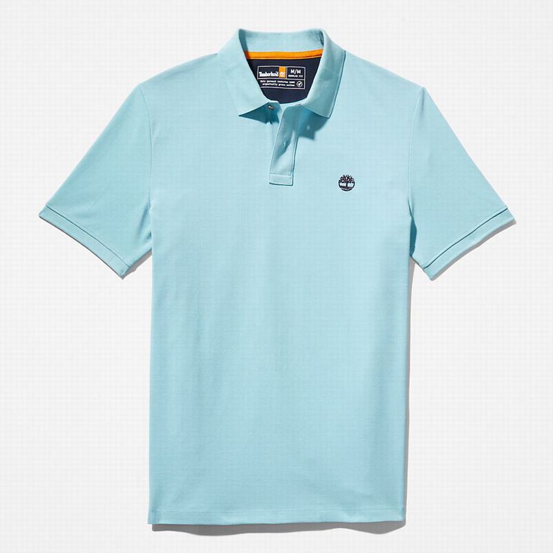 Timberland Millers River Pique Polo Majice Plave | 92901852