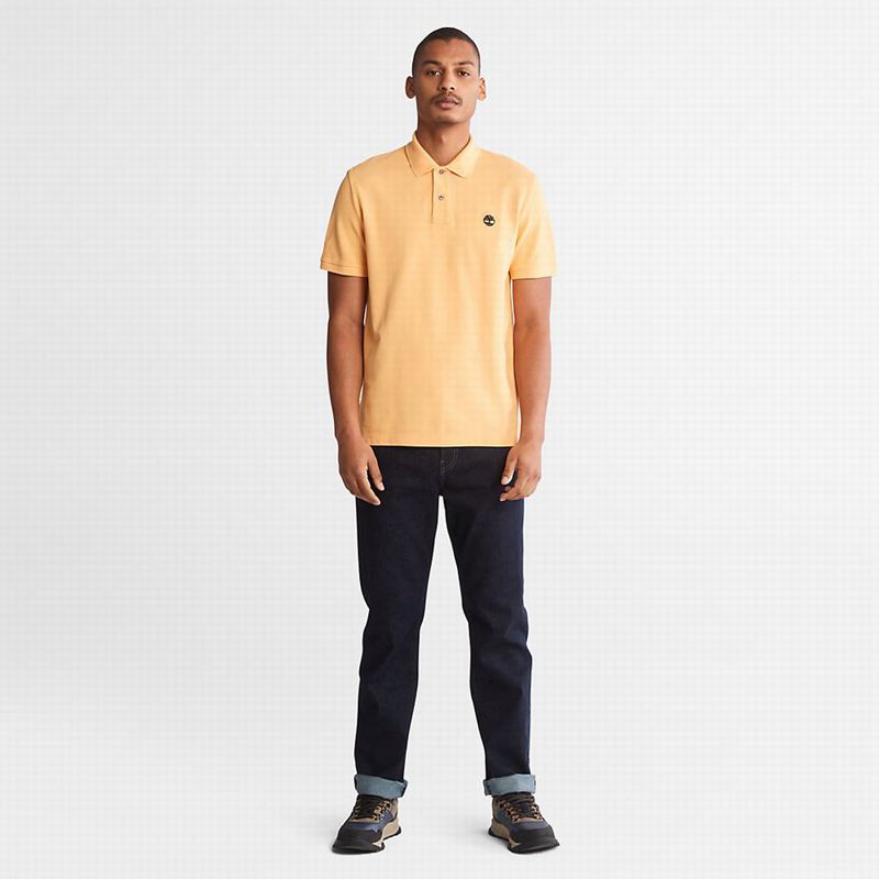 Timberland Millers River Pique Polo Majice Žute | 92969191