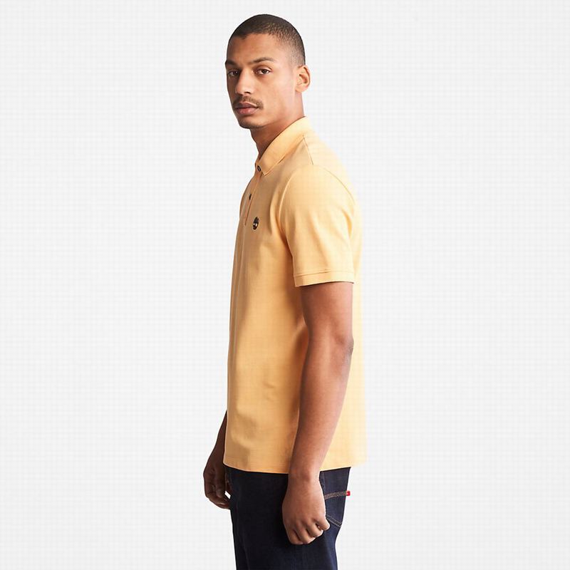 Timberland Millers River Pique Polo Majice Žute | 92969191