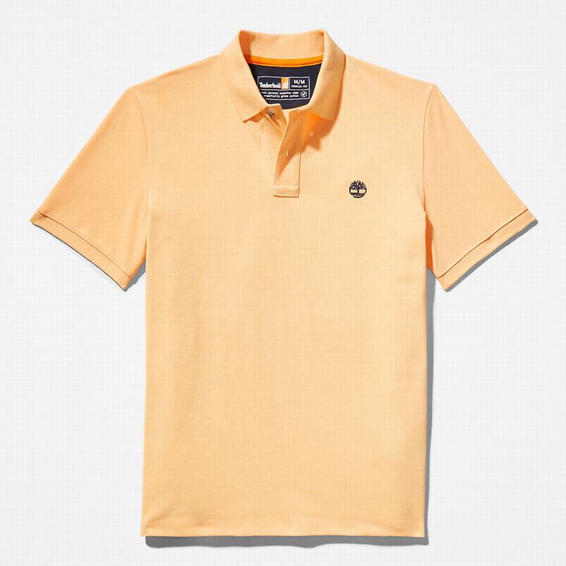 Timberland Millers River Pique Polo Majice Žute | 92969191