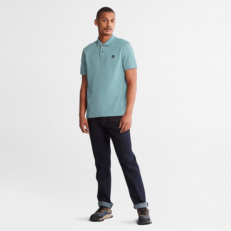 Timberland Millers River Pique Polo Majice Maslinasto Zelene | 96779811