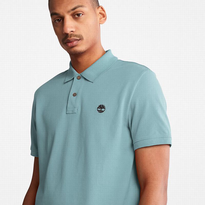 Timberland Millers River Pique Polo Majice Maslinasto Zelene | 96779811