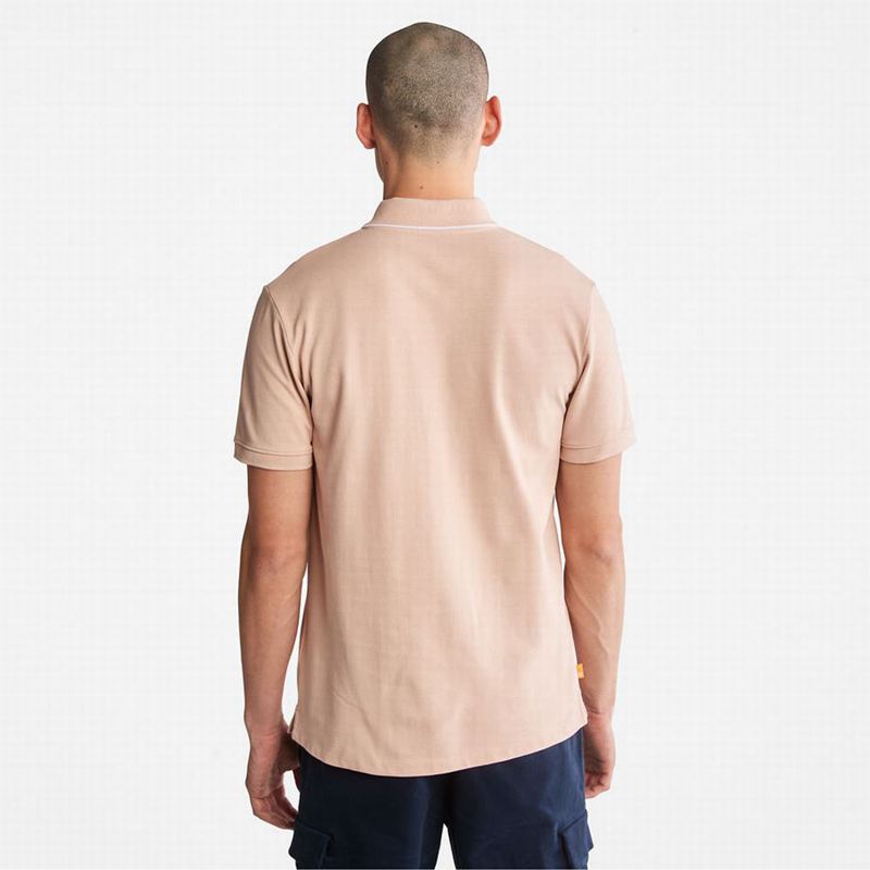 Timberland Millers River Print-Collar Polo Majice Roze | 35221688