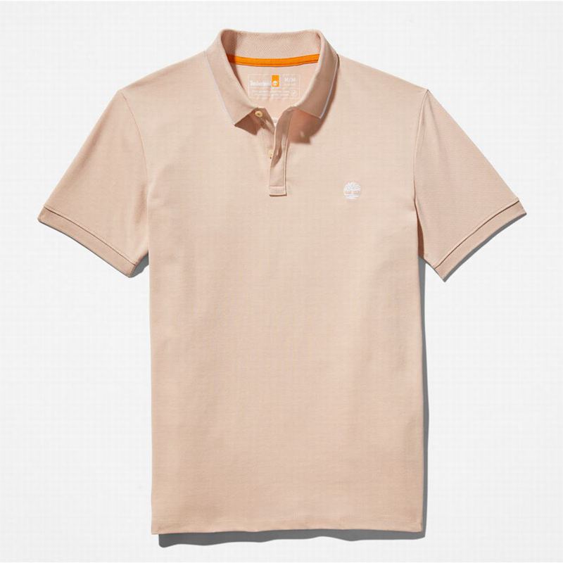 Timberland Millers River Print-Collar Polo Majice Roze | 35221688
