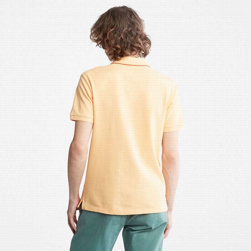Timberland Millers River Print-Collar Polo Majice Narančaste | 75783852