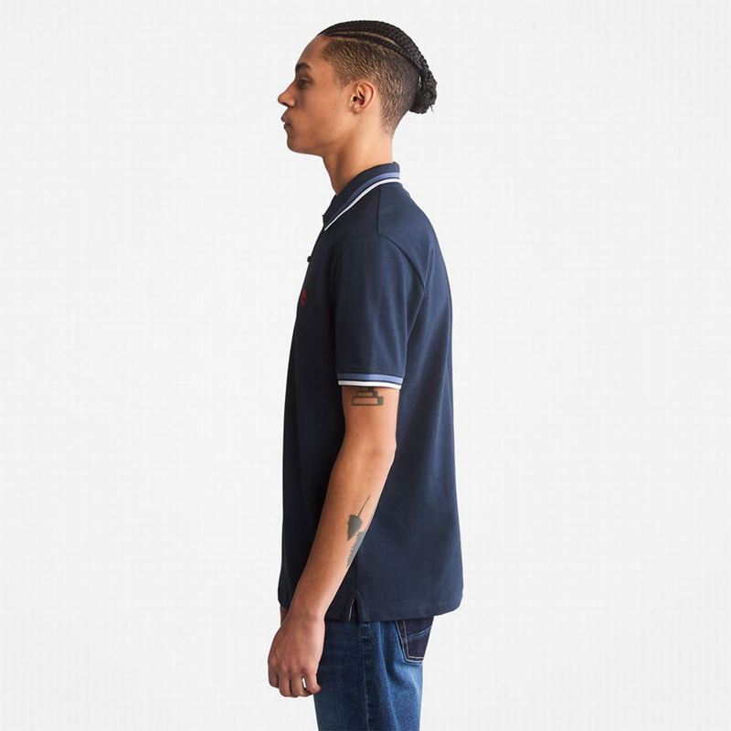 Timberland Millers River Tipped Polo Majice Tamnoplave | 28761464