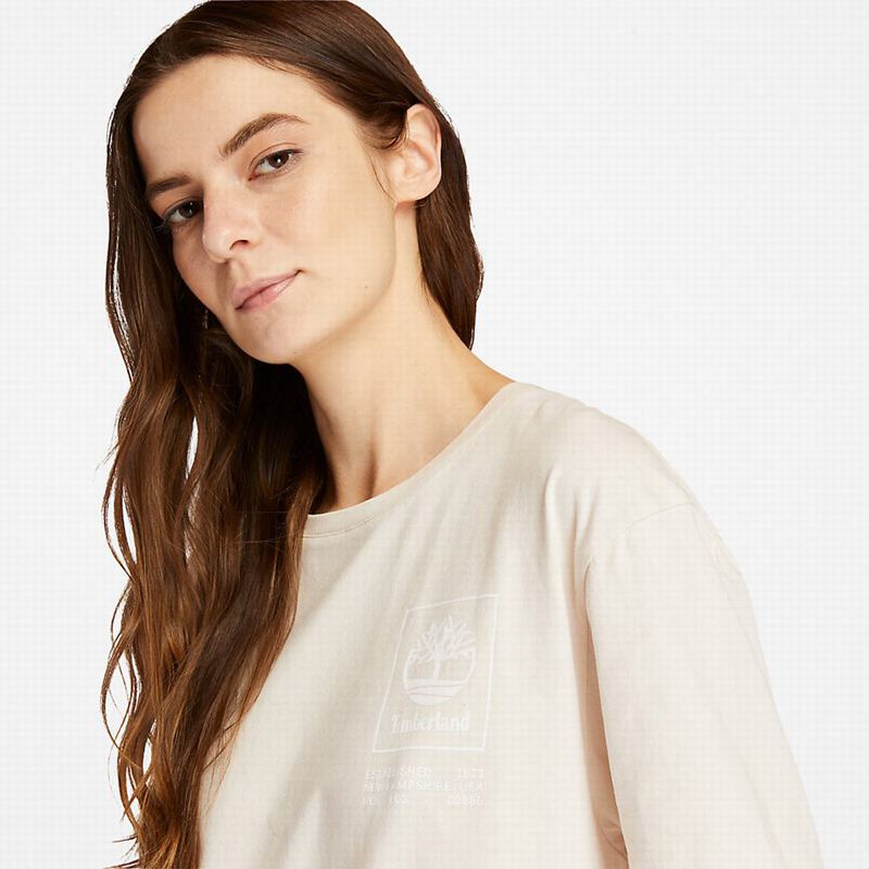 Timberland Mountains-to-Rivers Print Majice Bijele | 17901806