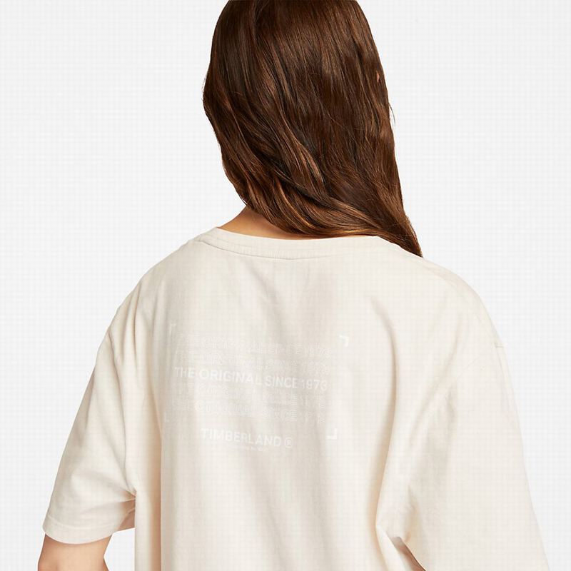 Timberland Mountains-to-Rivers Print Majice Bijele | 17901806