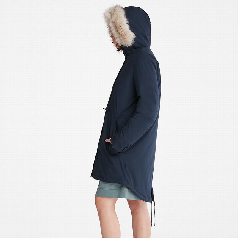 Timberland Mt. Kelsey Fleece-Lined Parka Tamnoplave | 77631711