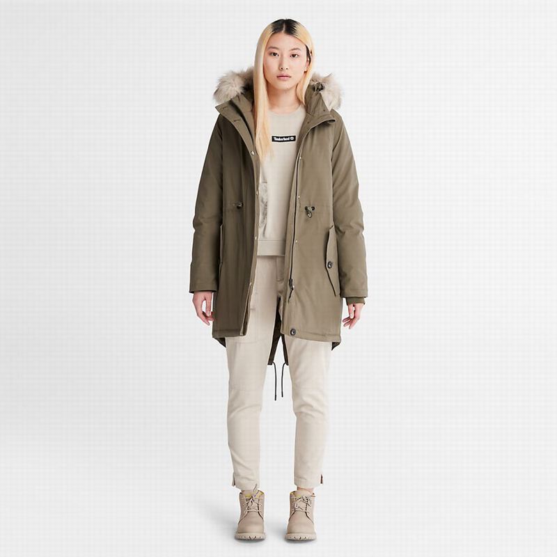 Timberland Mt. Kelsey Fleece-Lined Parka Sive | 9981863